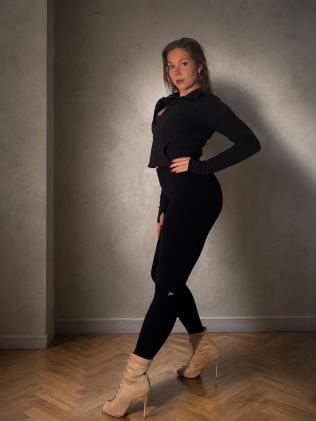 Kim Cooreman en tenue de Heels